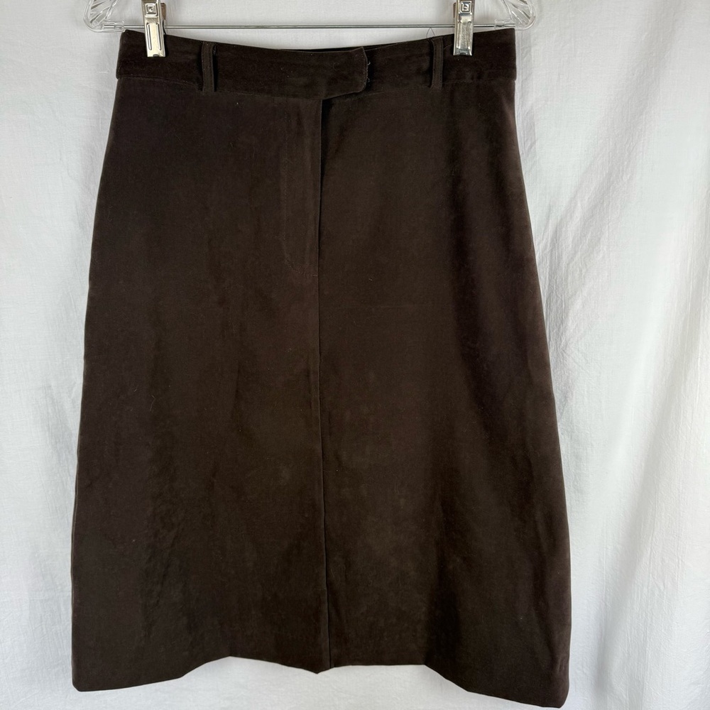Vintage Seport Collection Dark Brown Pencil Skirt